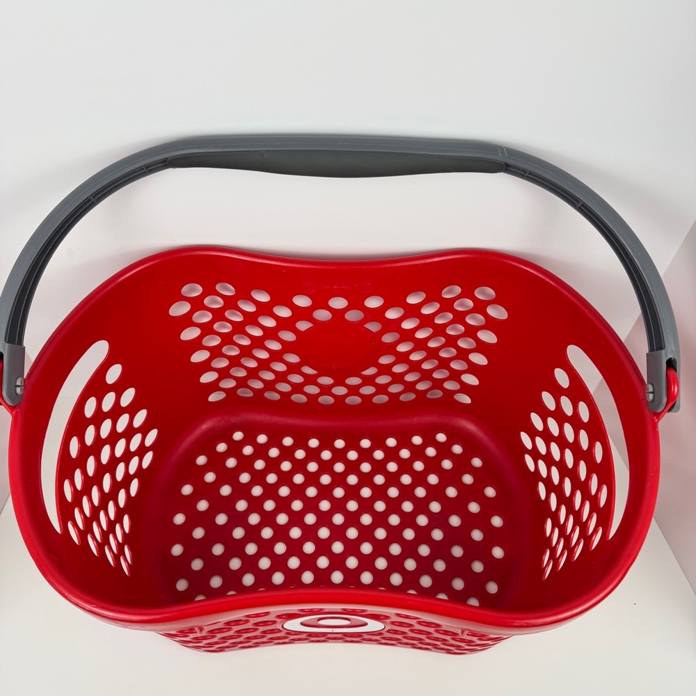 TARGET Red Shopping Basket With Handle Bullseye Logo - Full Size - Picture 3 of 8